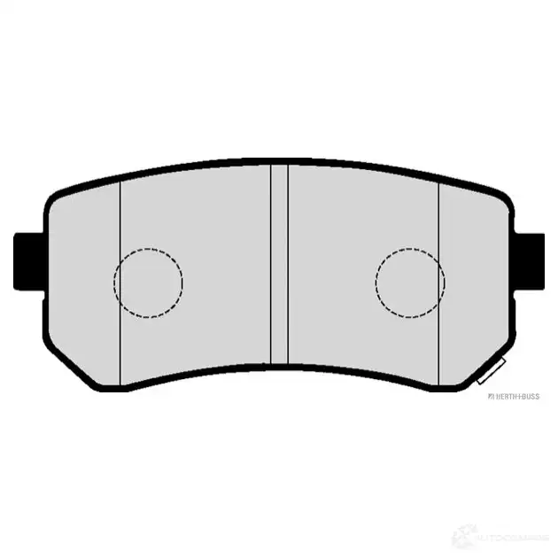 Тормозные колодки, комплект HERTH+BUSS j3610308 4029416202712 6093784 3W7 TR
