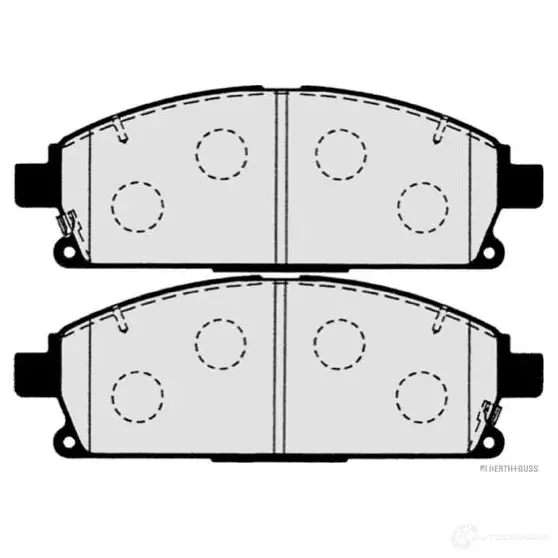 Тормозные колодки, комплект HERTH+BUSS 627484 j3601071 4029416056834 XKXIA P изображение 1