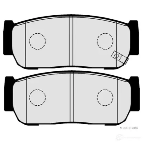 Тормозные колодки, комплект HERTH+BUSS j3610517 AY HO5 4029416220341 627729 изображение 1