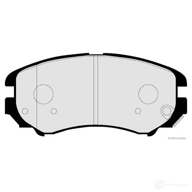 Тормозные колодки, комплект HERTH+BUSS j3600340 4029416253141 S TV3WON 6093764