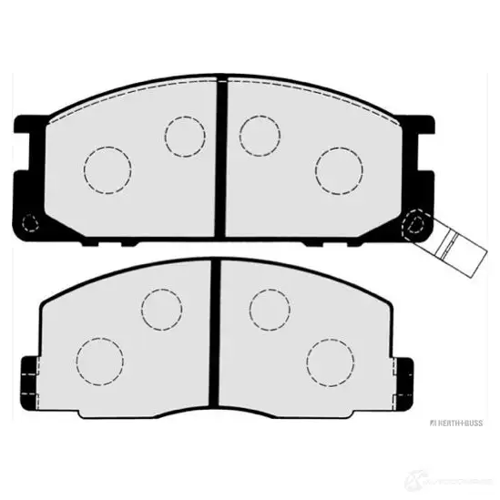 Тормозные колодки, комплект HERTH+BUSS 21 780 j3602059 627522 3KU8ZNE изображение 1