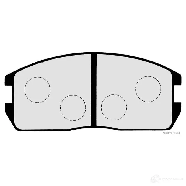 Тормозные колодки, комплект HERTH+BUSS V29K1J j3605024 627631 2112 6 изображение 1