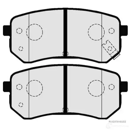 Тормозные колодки, комплект HERTH+BUSS j3610519 4029416251215 6093780 CT57 ANQ