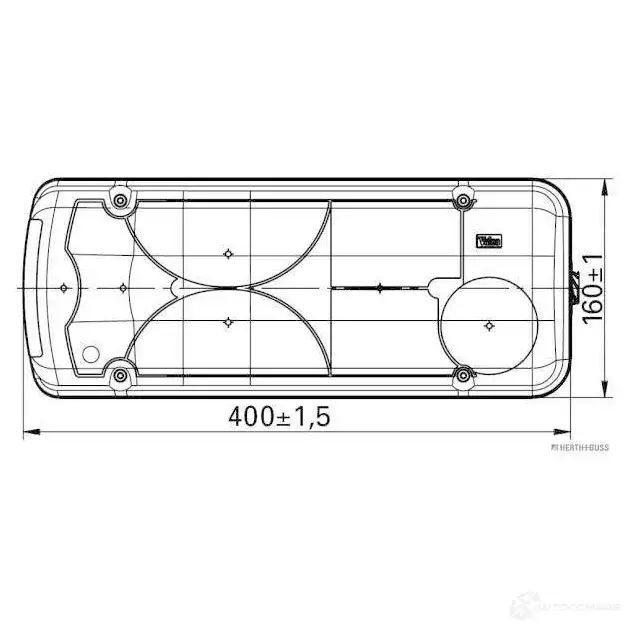 Комбинированный фонарь заднего освещения HERTH+BUSS MSZ8X LC 8 83840707 826525 изображение 0