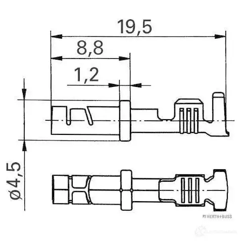Контактная втулка HERTH+BUSS 6U FGPE 819985 50253301088 4026736016104 - Изображение 1