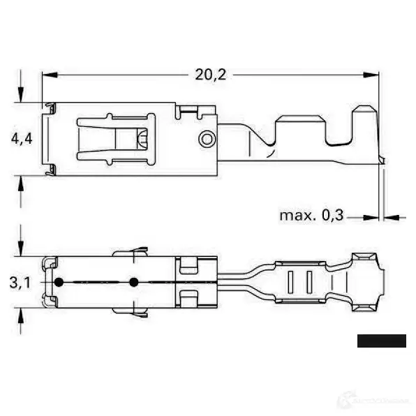 Обжимной коннектор HERTH+BUSS 50251486 GH4H7Q MCP 2,8 819554 изображение 1