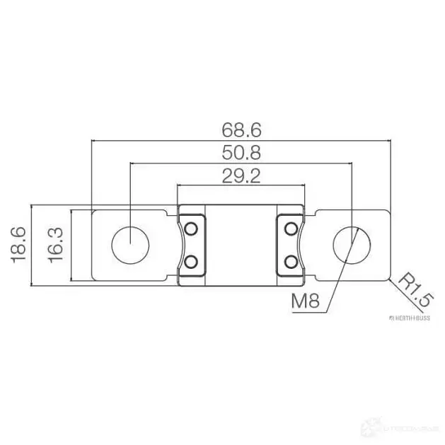 Предохранитель HERTH+BUSS ZK8DB 50295845 821444 Power Val изображение 1