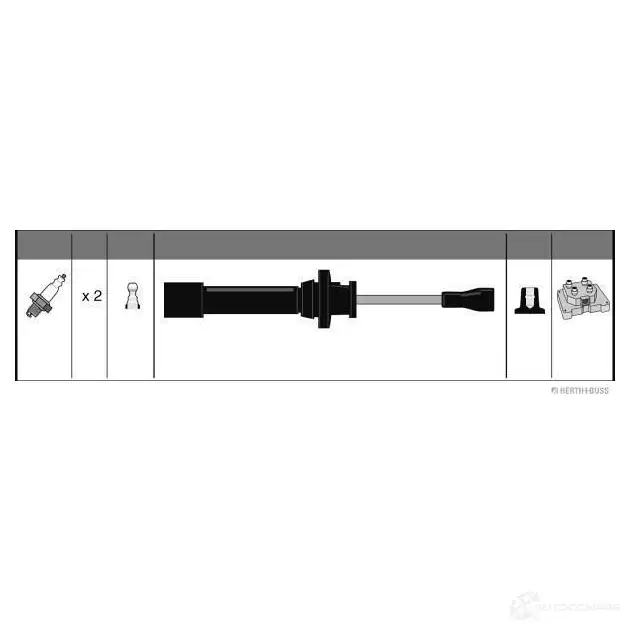 Высоковольтные провода зажигания, комплект HERTH+BUSS 4029416109547 635541 j5383024 SB MQ3 - Изображение 1