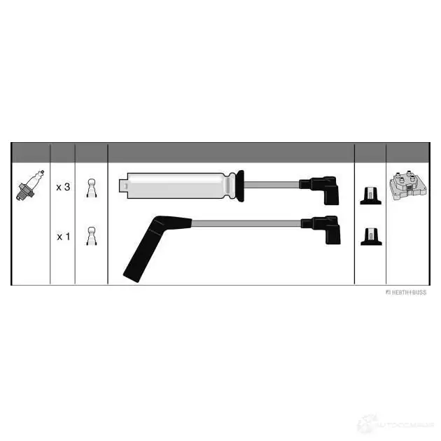 Провода зажигания HERTH+BUSS J5380906 YJR5SG 0 635481 4029416141943 - Изображение 1