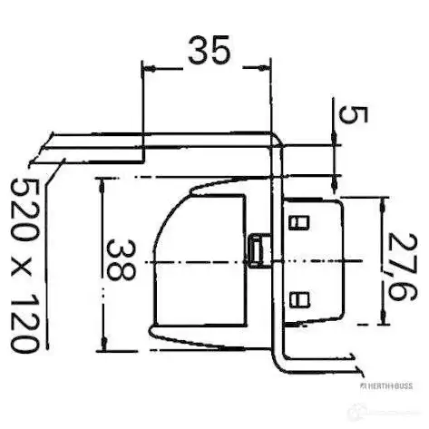 Фонарь подсветки номера HERTH+BUSS 4K DDQ 84750058 4026736161132 826751 - Изображение 1