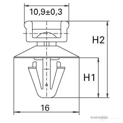 Монтажное база кабельной стяжки HERTH+BUSS 820278 50265751 7M 9DASF 4026736418106 - Изображение 1