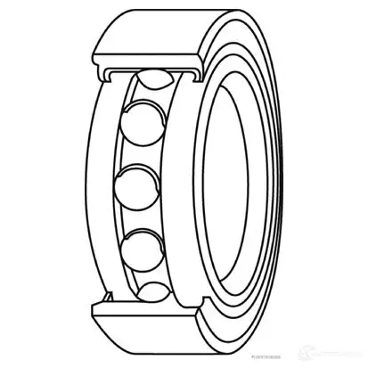 Подшипник ступицы колеса, комплект HERTH+BUSS 632008 4029416073619 F6 442 j4716013 изображение 1