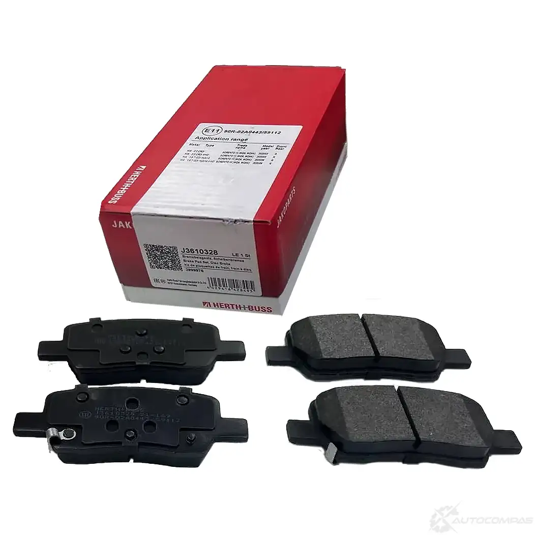 Тормозные колодки, комплект HERTH+BUSS 1437531335 j3610328 0X CVJ7 - Изображение 1