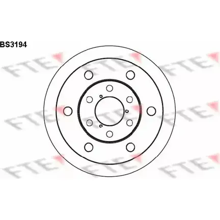 Тормозной диск FTE UEIEJ8 A NZPG 606083 BS3194 изображение 0