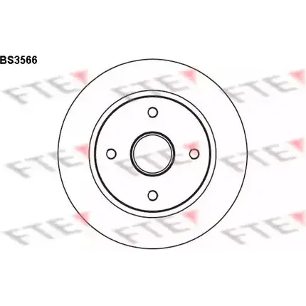 Тормозной диск FTE W4HE4 BS3566 YEL 5UK 606178 изображение 0