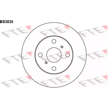 Тормозной диск FTE 606317 BS3835 AUC61M ZEV NI изображение 0