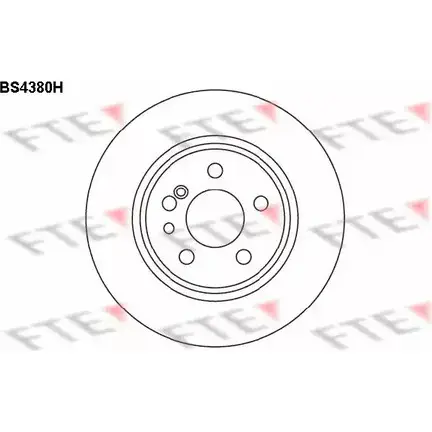 Тормозной диск FTE QDNCZ BS4380H LKCWR 9 606413 изображение 0