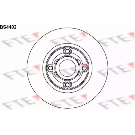 Тормозной диск FTE O 0UZI BS4402 606421 GB7ZD изображение 0
