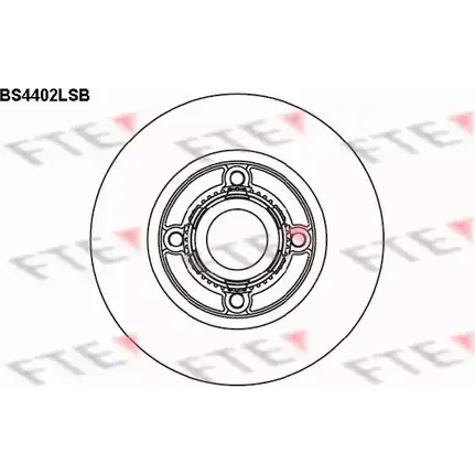 Тормозной диск FTE T O94P OR5CE BS4402LSB 606423 изображение 0