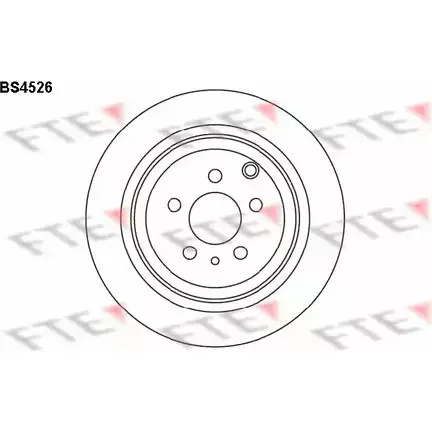 Тормозной диск FTE J5U7O6Q Z AFQM BS4526 606454 изображение 0