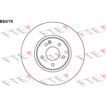Тормозной диск FTE JKK PCV 606658 BS4776 4028569331898