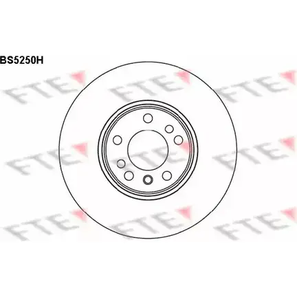 Тормозной диск FTE BS5250H EPL M1 5H6UZ 606888 изображение 0