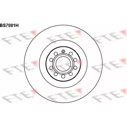 Тормозной диск FTE BS7081H 607271 ZXORN YM JPRYD изображение 0