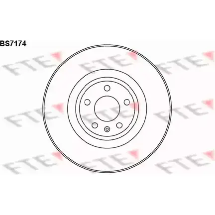 Тормозной диск FTE BS7174 607433 31KSA JND5IR Q изображение 0