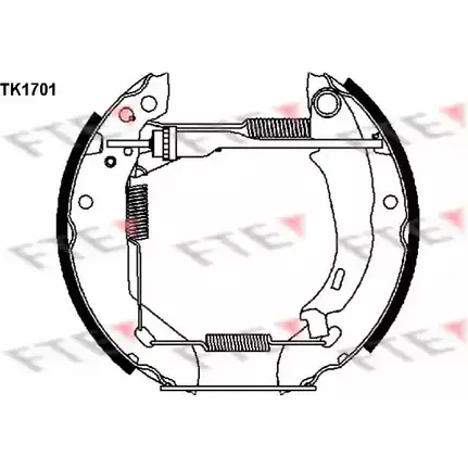 Тормозные колодки FTE 616099 TK1701 J7AE S 4028569322803 изображение 0