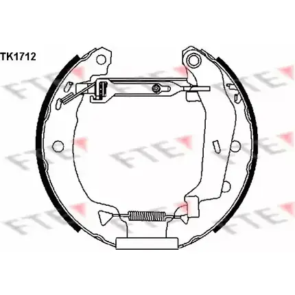 Тормозные колодки, комплект FTE 616105 EMW4MU9 Z2CC 4W TK1712