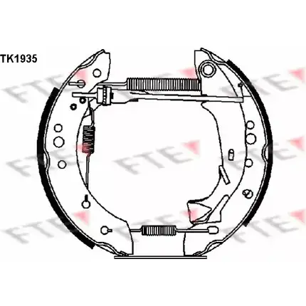 Тормозные колодки, комплект FTE 616143 BU4V OO TK1935 XBX86V