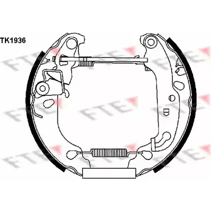 Тормозные колодки, комплект FTE 616144 TK1936 OYHT5 Q3 TUQQ334