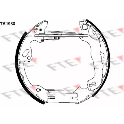 Тормозные колодки, комплект FTE TK1938 8YS J18 616146 BABYQ8 изображение 0