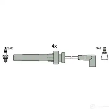 Высоковольтные провода зажигания, комплект HITACHI K 0ZE6 3081471 134336
