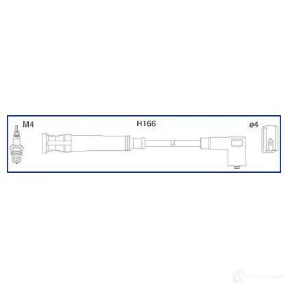 Высоковольтные провода зажигания, комплект HITACHI 134 758 134758 3081544 6COPP изображение 0