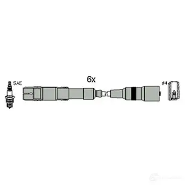 Высоковольтные провода зажигания, комплект HITACHI 134796 134 796 15FGV 3081565