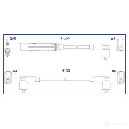Высоковольтные провода зажигания, комплект HITACHI C5 0DSX 134475 3081501