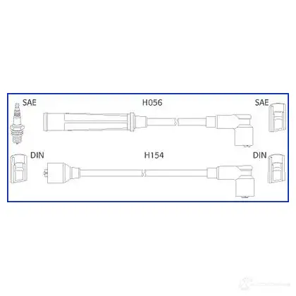 Высоковольтные провода зажигания, комплект HITACHI 9 K236 134366 3081477 изображение 0