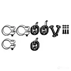Крепление глушителя, набор HJS 4012588297433 1192107 43RY HM 82112373