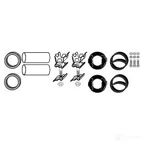Крепление глушителя, набор HJS 4012588014054 82122152 5U7L P2 1192453 изображение 0