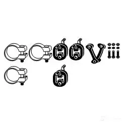Крепление глушителя, набор HJS 4012588297808 1192101 82112366 VQ AAQL