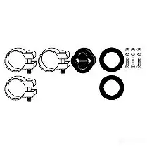 Крепление глушителя, набор HJS ALW F075 82111098 1191812 4012588005724 изображение 0