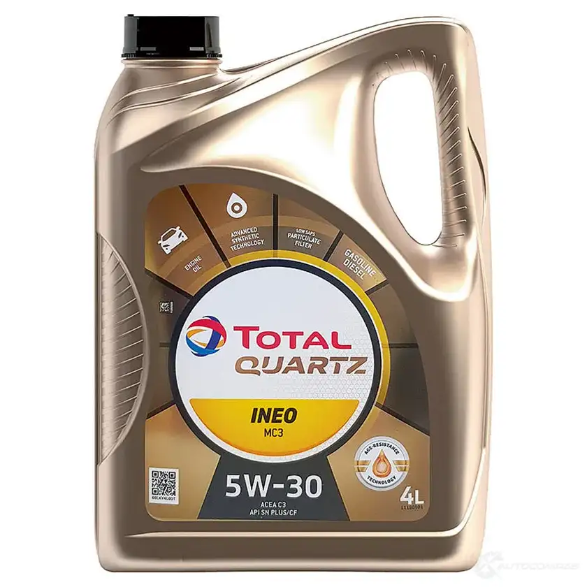 Моторное масло Total QUARTZ INEO MC3 5W-30 Синтетическое 4 л TOTAL 1439694025 PEH WMZ9 11190501 изображение 0