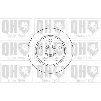 Тормозной диск QUINTON HAZELL 93 OZ19 FR251 646477 BDC3764 изображение 0