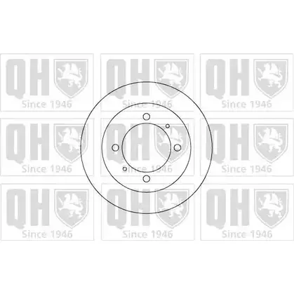 Тормозной диск QUINTON HAZELL EHS9 P0 BDC4632 646798 UVB8K2B изображение 0