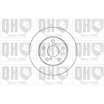 Тормозной диск QUINTON HAZELL ZPTC C2 BDC5085 647077 1TSZ0