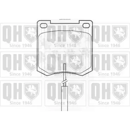 Тормозные колодки, дисковые, комплект QUINTON HAZELL BP108 650134 20 089 20689 изображение 0