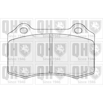 Тормозные колодки, дисковые, комплект QUINTON HAZELL 650346 BP1310 FE QVL0 941NM0T