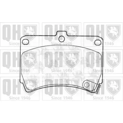 Тормозные колодки, дисковые, комплект QUINTON HAZELL XB603X 44 1PMPB BP1331 650365
