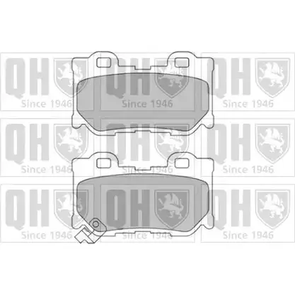 Тормозные колодки, дисковые, комплект QUINTON HAZELL F7GIV BP1704 650764 249 21 изображение 0